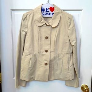 J. Crew Tan Poplin Blazer size 8